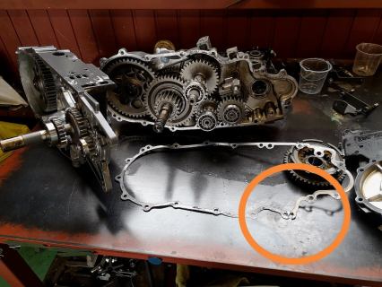 中古汎用コンバイン クボタ ARH350 ミッション整備