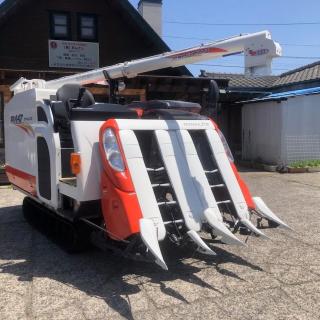 4条刈の47馬力クボタコンバインER447モンロー4M付すぐ乗りますよ。