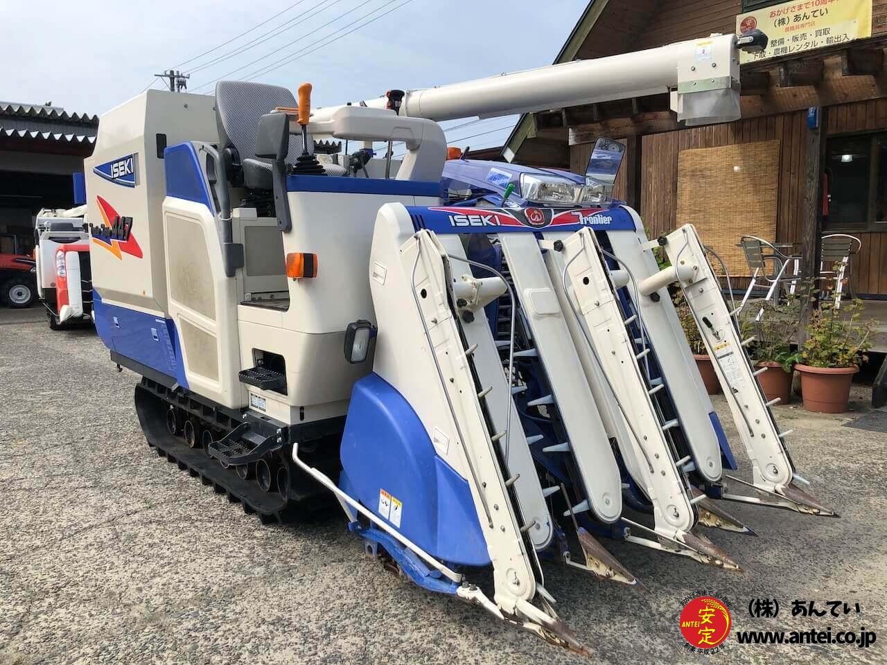 4条刈47馬力イセキコンバインHFG447G-VRLWデバイダー付き ⚙ 中古