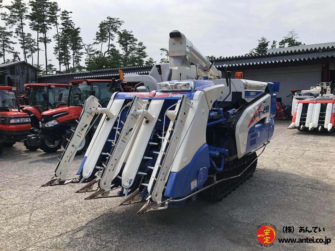 4条刈47馬力イセキコンバインHFG447G-VRLWデバイダー付き ⚙ 中古