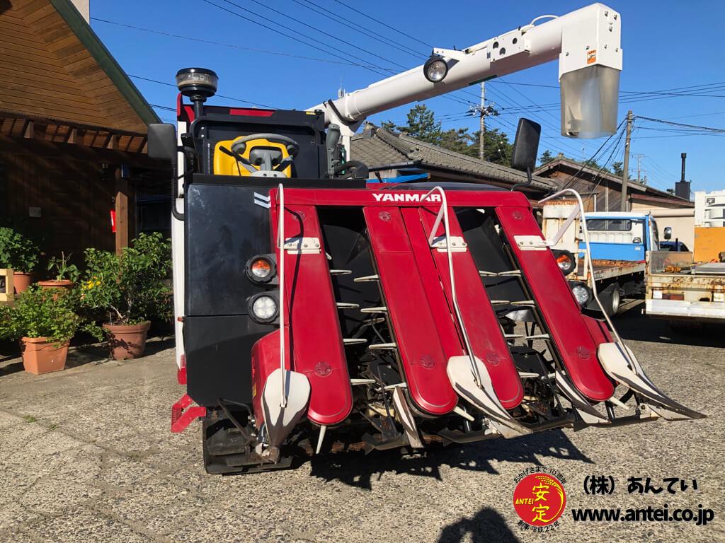 鳥取県 ヤンマー コンバイン YH460JU 4条刈 60馬力 502h グレンタンク 自動水平 現状渡し 直P6992559