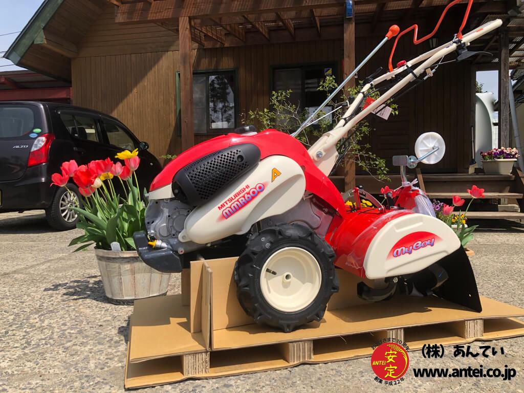●三菱ガソリンエンジンミニ耕うん機MMR6です。 ○三菱ガソリンエンジンミニ耕うん機MMR6です。
