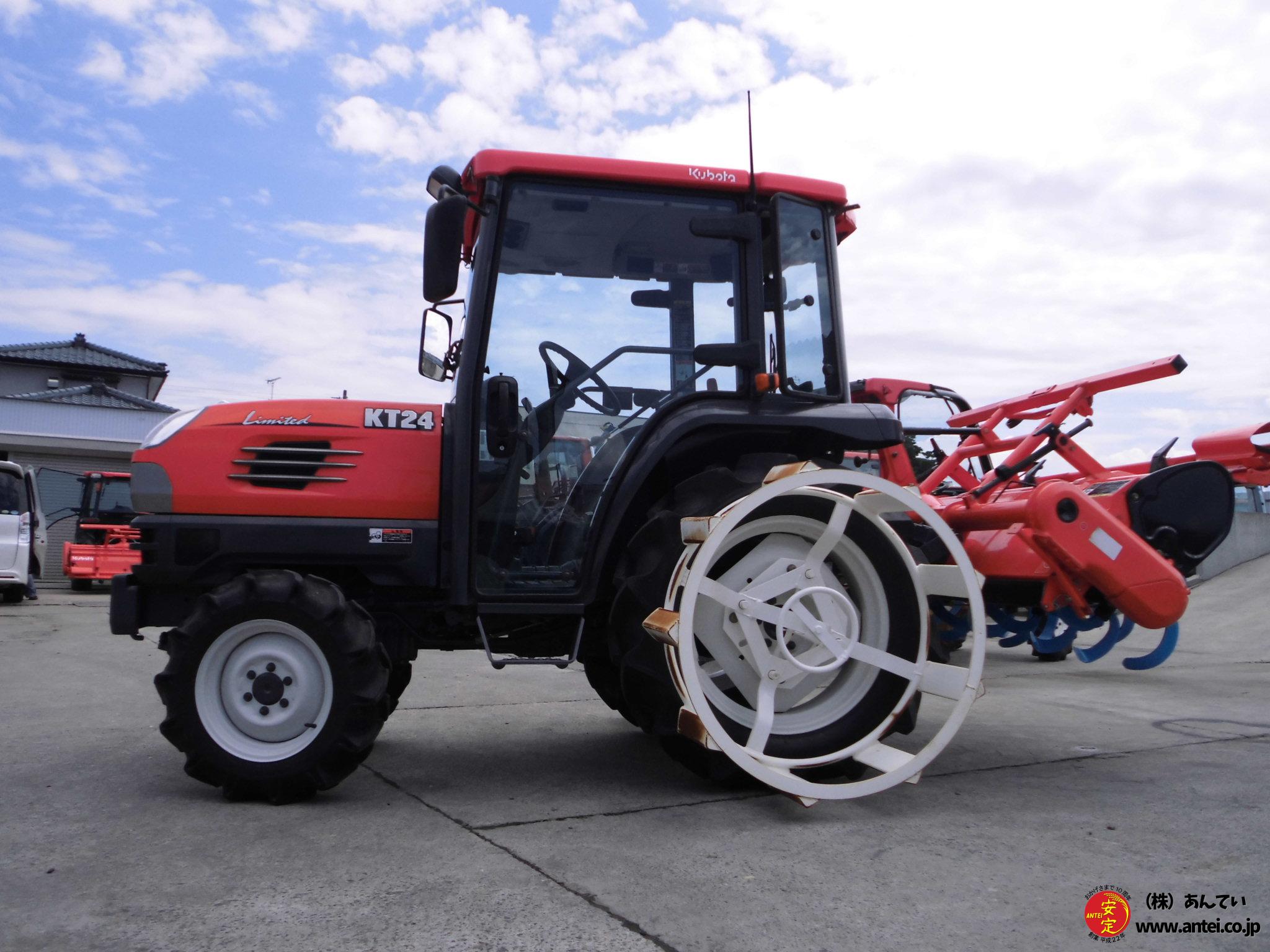 sold outクボタ KT24 24馬力トラクター 522時間 HST変速 キャノピー