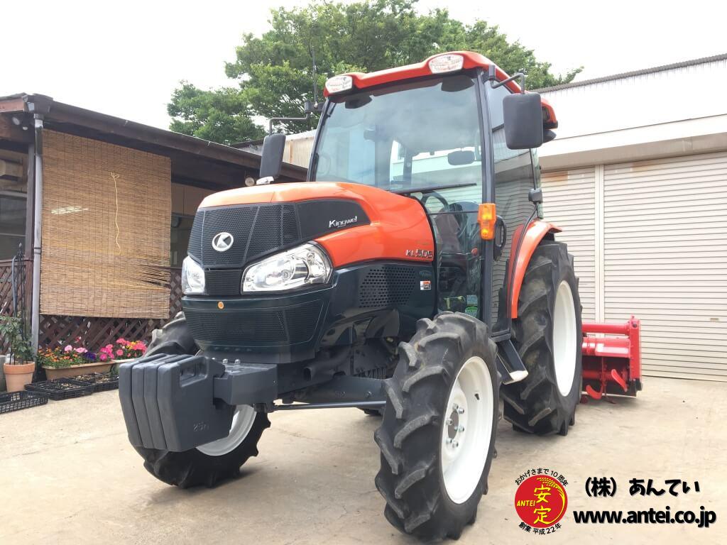 50馬力クボタトラクターKL505HニプロロータリーSX1910付き。 ⚙ 中古