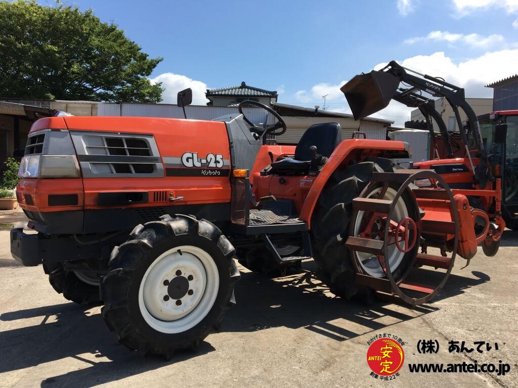 25馬力クボタトラクターGL25ロータリー付き。 ⚙ 中古農機具専門店