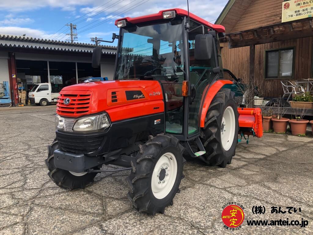 34馬力クボタトラクターKL340HハイスピードロータリーRL7K付き ⚙ 中古