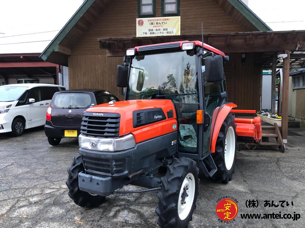 27馬力中古クボタトラクターKL27Qワンタッチサイドロータリー