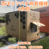 西洋ミツバチ飼育種蜂4枚群 女王蜂1匹　（3枚は育児枠、1枚は餌枠）段ボール巣箱