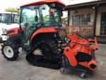 中古クボタトラクターKL3450 34馬力パワクロキャビン付き324時間。