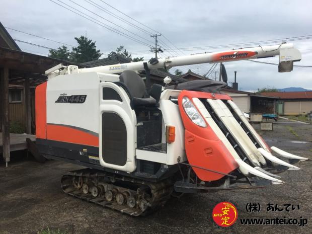 4条刈クボタコンバインARN445モンロー仕様、未整備、即決優先。
