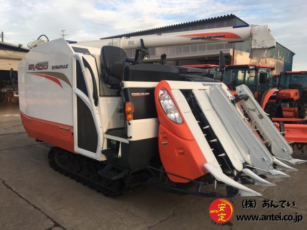 中古クボタ4条刈コンバインER456モンロー付き。