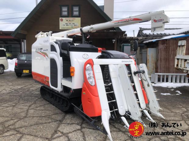 4条刈の47馬力クボタコンバインER447モンロー付き