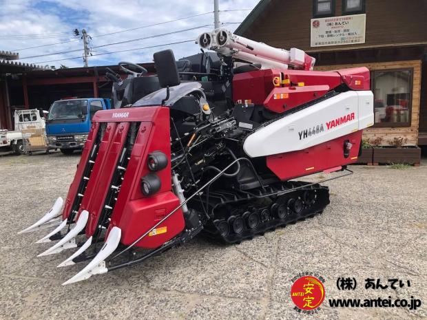 新型4条刈の48馬力ヤンマーコンバインYH448A