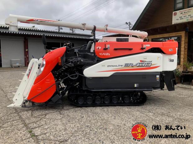 4条刈の38馬力クボタコンバインER438モンロー付き
