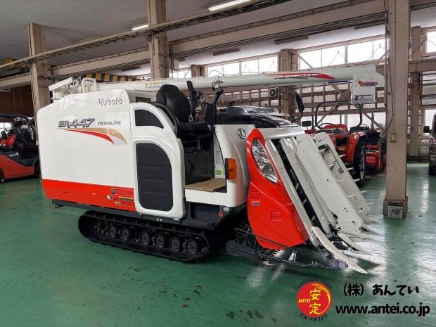 整備済み４条刈クボタコンバインER447モンロー4M付き