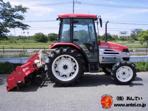 中古ートラクターEG655 55馬力ニプロロータリーSXM2211HS。