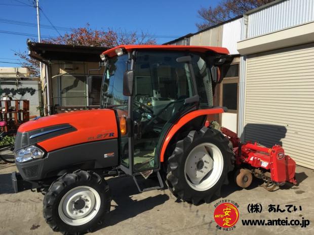 中古クボタトラクターKL27R ハイスピード キャビン付き フル装備。