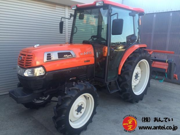中古クボタトラクターKL550 55馬力ハイスピードキャビン付き。