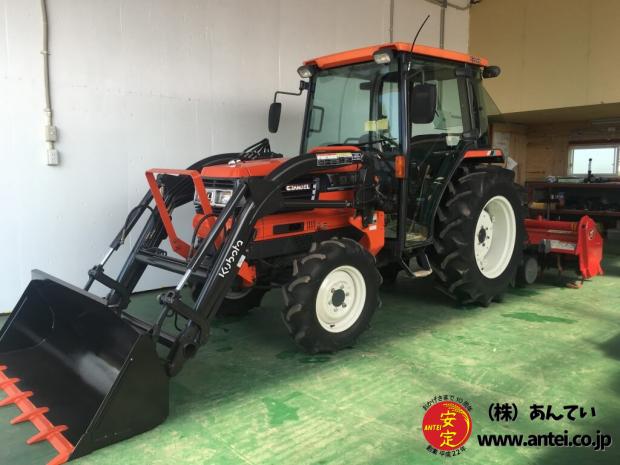 46馬力ハイスピードクボタトラクターGL467フロントローダー付き