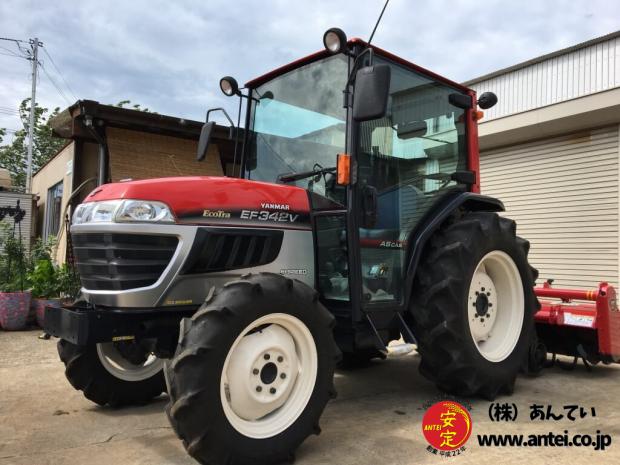 ４２馬力ヤンマトラクターEF342Vハイスピード二プロロータリー