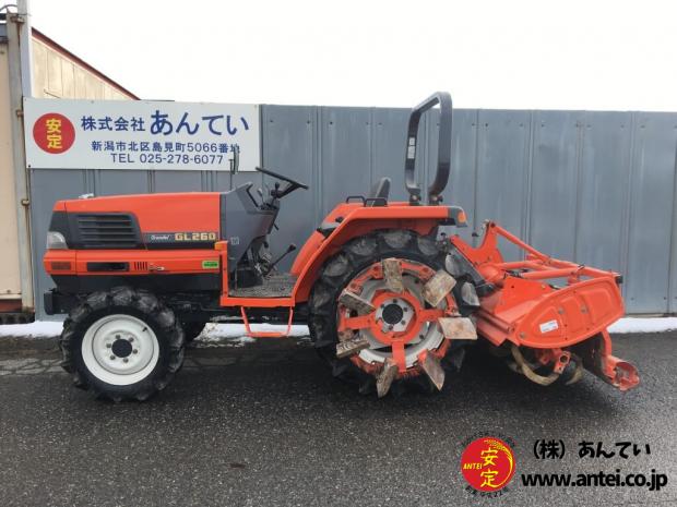 26馬力クボタトラクターGL260丁寧に使っており程度が良いです。