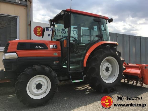 33馬力中古クボタトラクターKL33QロータリーRL19Kです。