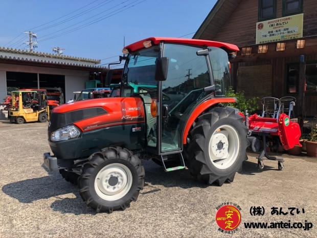 34馬力クボタトラクターKL3450Hハイスピードコバシロータリー付き