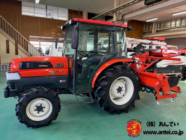 34馬力クボタトラクターKL34Hハイスピード仕様ロータリーRL19Kです。